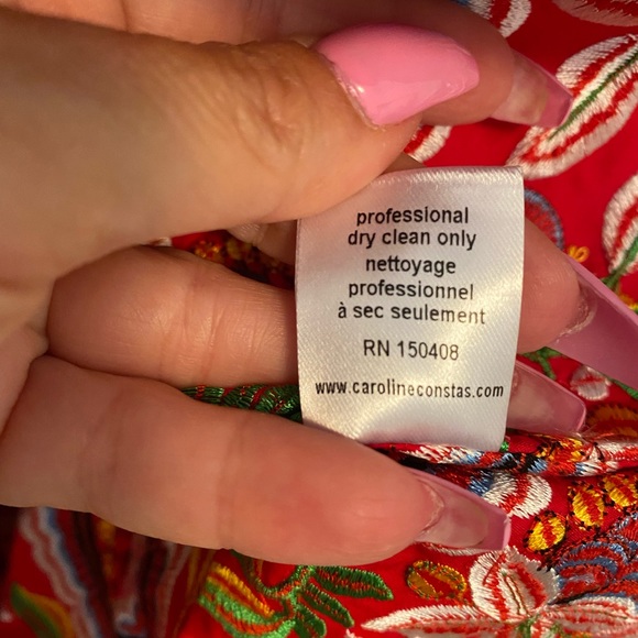 Caroline Constas Irene peplum top M NWT - Picture 11 of 12